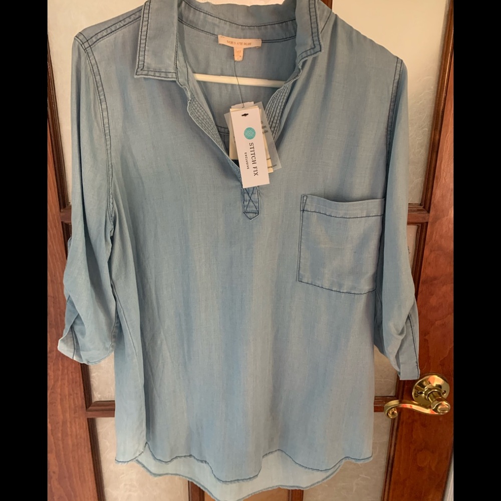 Lightweight denim shirt